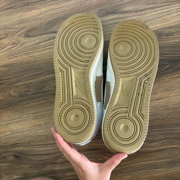 Nike Air Force 1 XXV 07 Mens 12 Shoe 315122 211 White Green Gold Cloverdale Park - Picture 9 of 10